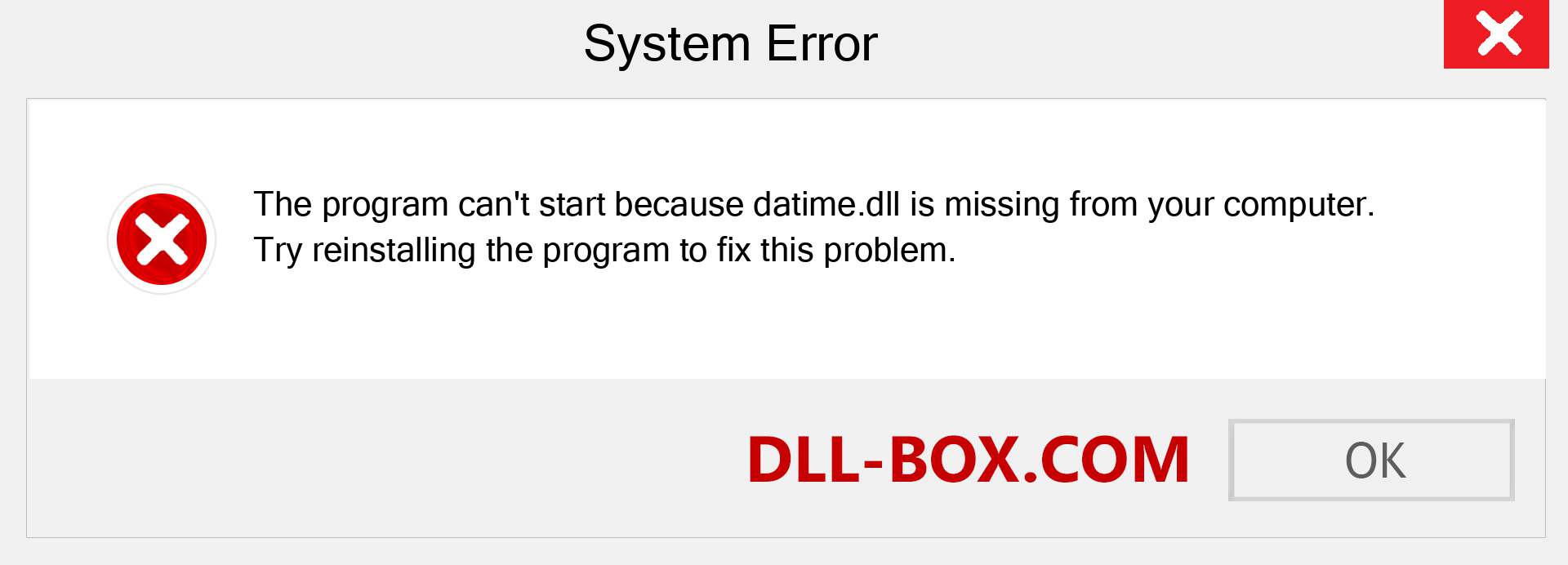  datime.dll file is missing?. Download for Windows 7, 8, 10 - Fix  datime dll Missing Error on Windows, photos, images